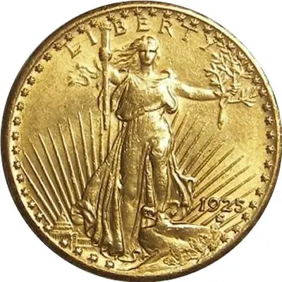 $20 Saint-Gaudens Gold Double Eagle Obverse