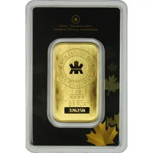 RCM Gold Bar with assay card