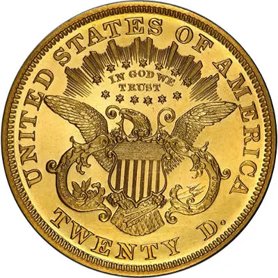 $20 Liberty Gold Double Eagle Reverse
